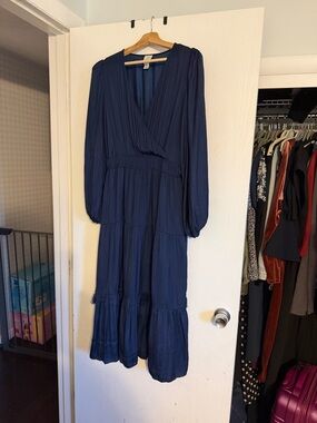 Soft Joie Navy Long Sleeve Maxi Dress